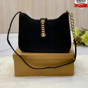 Stylish Chain Accent Shoulder Bag