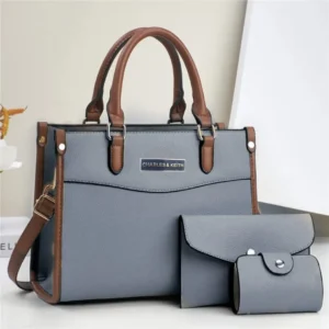 Elegant 3-Piece Tote & Clutch Set