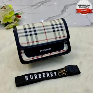 Classic Plaid Mini Bag with Branded Strap